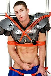 Marc Dylan Porn football muscle jock marc dylan gets tied forced suck cock knotty brent bound jocks pic