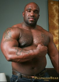 big black muscle men wood watch this black musclebear stroke