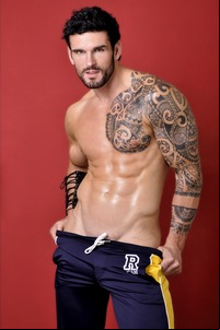 muscle mens naked stuart reardon gilles crofta male model beard muscular tattoo tease underwear abs biceps muscles gorgeous eyes smooth dark hair gosh stick inside already dude men nude sexy wow photo hot naked