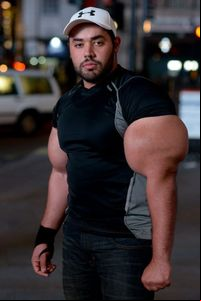 sexy bodybuilder man egyptian bodybuilder biggest arms world high biceps pics
